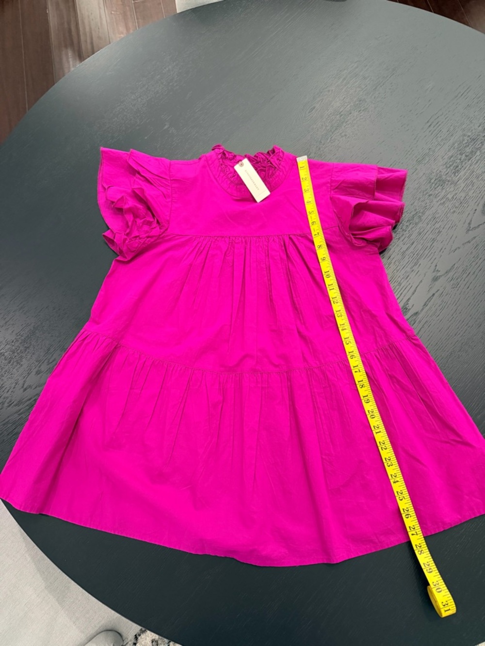 NWT Anthropologie Maeve Fuchsia Puff Sleeve Blouse - Picture 7 of 10
